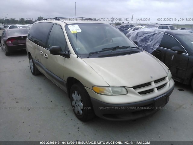 1B4GP44G8YB789309 - 2000 DODGE GRAND CARAVAN SE/SPORT GOLD photo 1