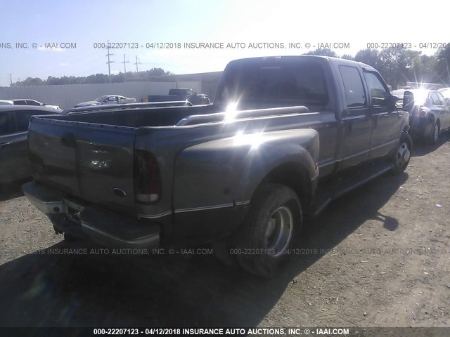 1FTWW32F02EB42642 - 2002 FORD F350 SUPER DUTY GRAY photo 4