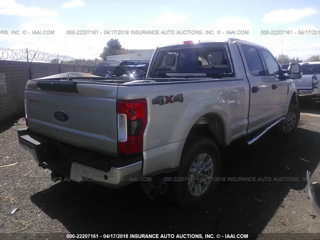 1FT7W2BT9HEE14814 - 2017 FORD F250 SUPER DUTY BROWN photo 4