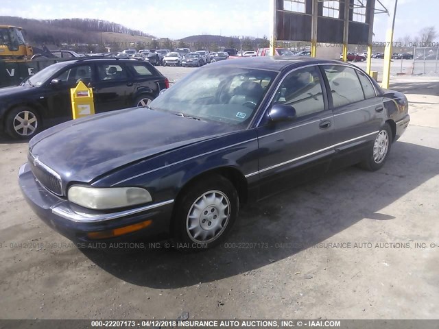 1G4CU5214X4603147 - 1999 BUICK PARK AVENUE ULTRA BLUE photo 2