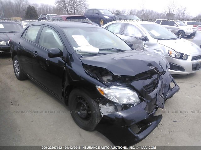 1NXBU40E69Z048149 - 2009 TOYOTA COROLLA S/LE/XLE BLACK photo 1