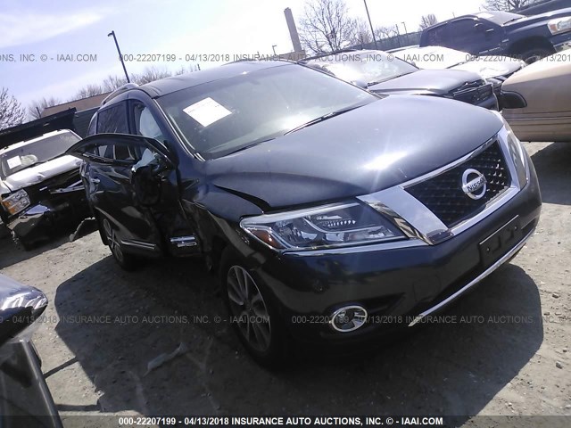 5N1AR2MM7FC600388 - 2015 NISSAN PATHFINDER S/SV/SL/PLATINUM 蓝色 照片 1