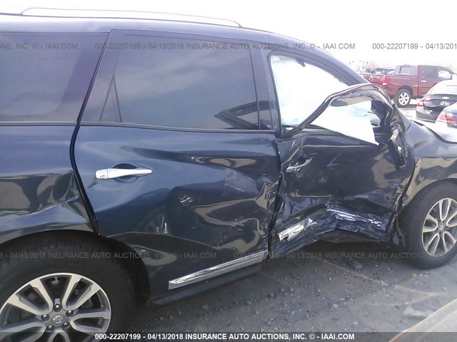 5N1AR2MM7FC600388 - 2015 NISSAN PATHFINDER S/SV/SL/PLATINUM 蓝色 照片 6