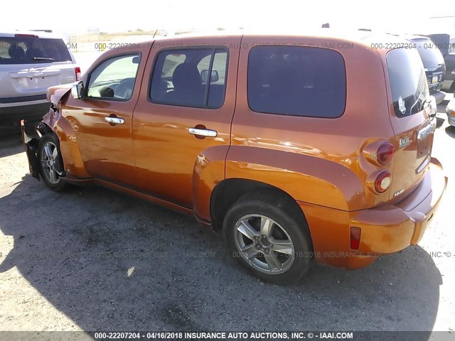 3GNDA23D98S587660 - 2008 CHEVROLET HHR LT ORANGE photo 3