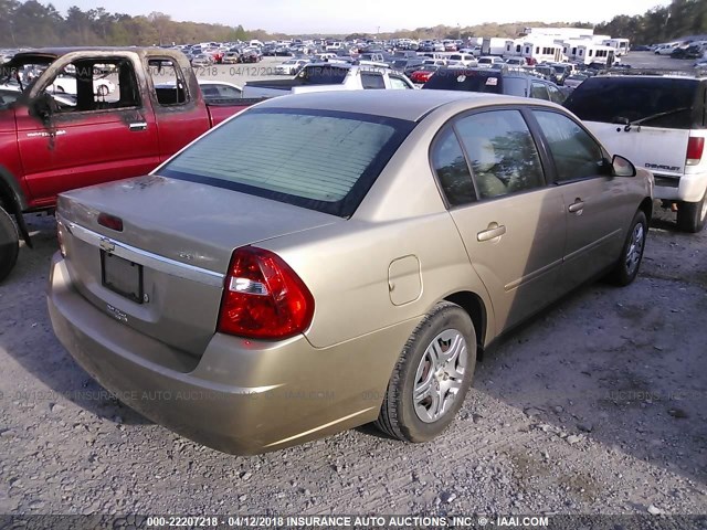 1G1ZS58F87F237696 - 2007 CHEVROLET MALIBU LS GOLD photo 4