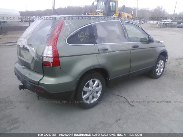 JHLRE48587C035672 - 2007 HONDA CR-V EX GREEN photo 4