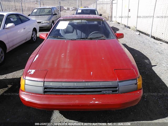 JT2ST65L2G7046073 - 1986 TOYOTA CELICA GT-S RED photo 6