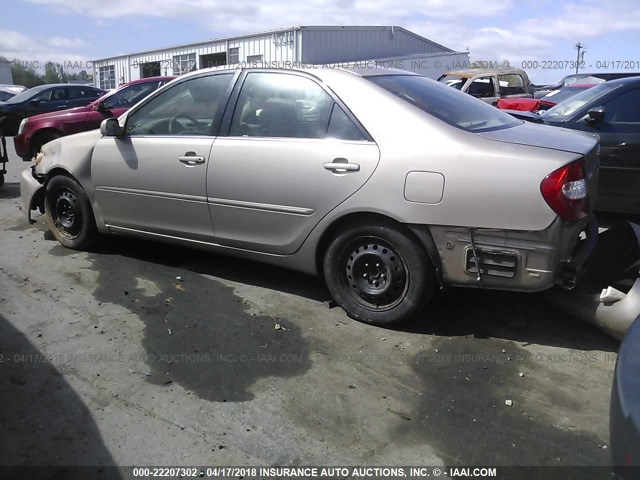 4T1BE32K63U738663 - 2003 TOYOTA CAMRY LE/XLE/SE ოქროსფერი ფოტო 3