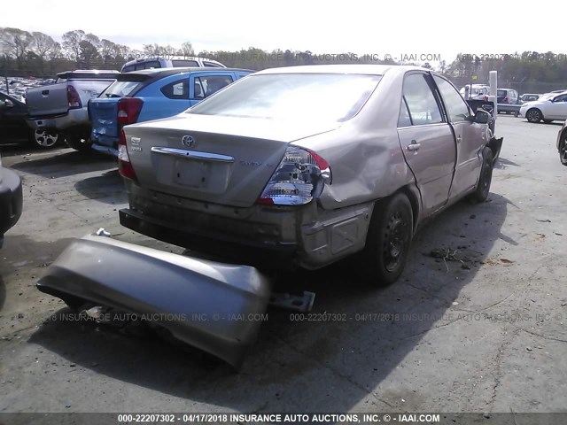 4T1BE32K63U738663 - 2003 TOYOTA CAMRY LE/XLE/SE ოქროსფერი ფოტო 4