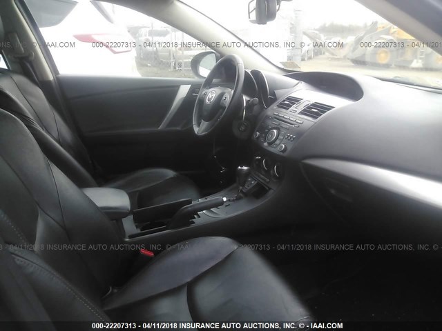 JM1BL1W75C1692605 - 2012 MAZDA 3 I GRAY photo 5