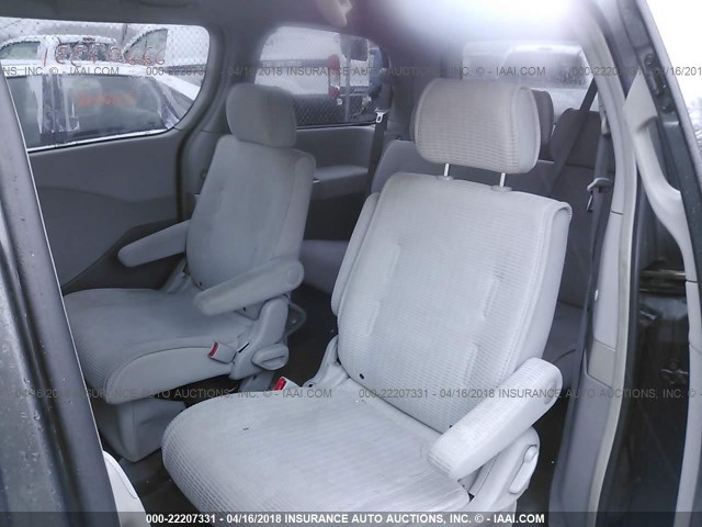 5N1BV28U84N339803 - 2004 NISSAN QUEST S/SE/SL GRAY photo 8