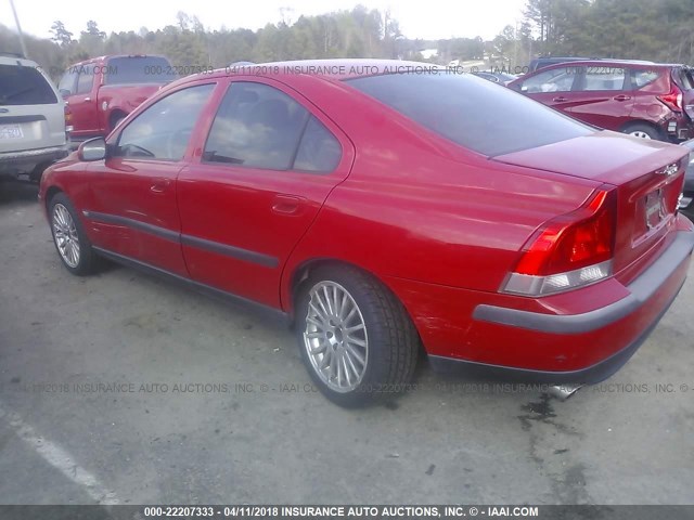 YV1RS58D312028994 - 2001 VOLVO S60 2.4T RED photo 3