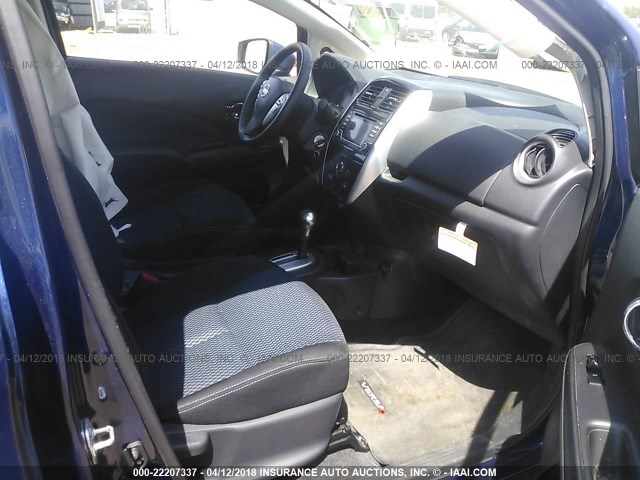 3N1CE2CP1HL356090 - 2017 NISSAN VERSA NOTE S/S PLUS/SV/SL/SR Dark Blue photo 5