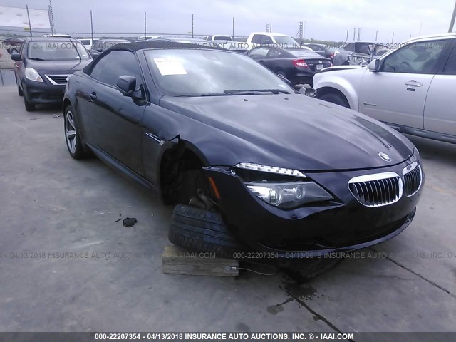 WBAEB5C56AC225430 - 2010 BMW 650 I BLACK photo 1