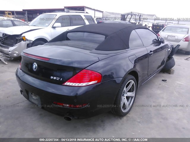 WBAEB5C56AC225430 - 2010 BMW 650 I BLACK photo 4