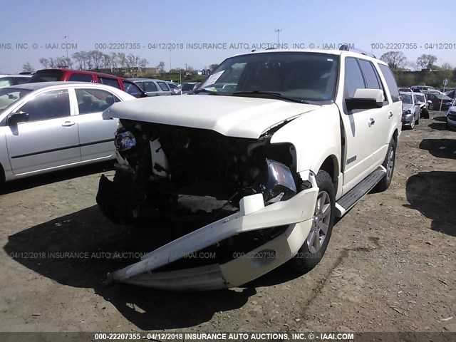 1FMFU19537LA99078 - 2007 FORD EXPEDITION LIMITED WHITE photo 2