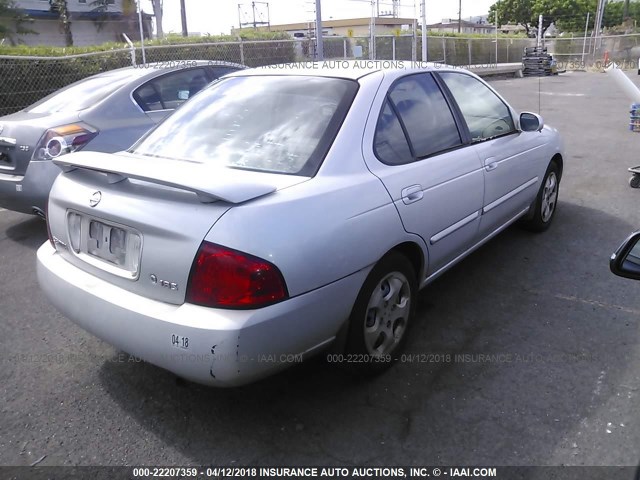 3N1CB51D35L588818 - 2005 NISSAN SENTRA 1.8/1.8S SILVER photo 4