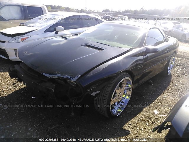 2G1FP22S7S2130223 - 1995 CHEVROLET CAMARO BLACK photo 2