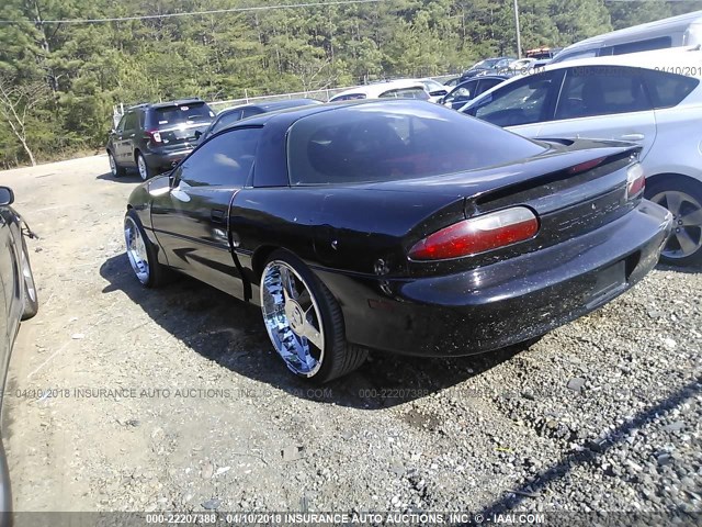 2G1FP22S7S2130223 - 1995 CHEVROLET CAMARO BLACK photo 3