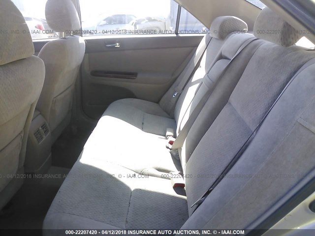 4T1BE32K64U839543 - 2004 TOYOTA CAMRY LE/XLE/SE ოქროსფერი ფოტო 8