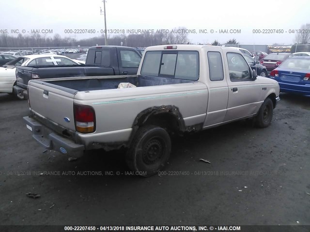 1FTCR14X6VPA00339 - 1997 FORD RANGER SUPER CAB TAN photo 4