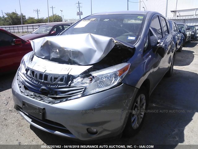 3N1CE2CP2FL440979 - 2015 NISSAN VERSA NOTE S/S PLUS/SV/SL/SR SILVER photo 2