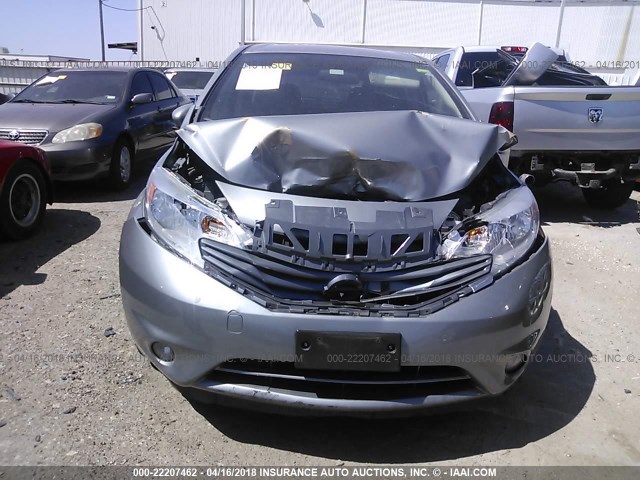 3N1CE2CP2FL440979 - 2015 NISSAN VERSA NOTE S/S PLUS/SV/SL/SR SILVER photo 6