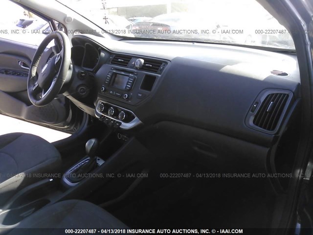 KNADN4A38C6092430 - 2012 KIA RIO EX/SX BLACK photo 5