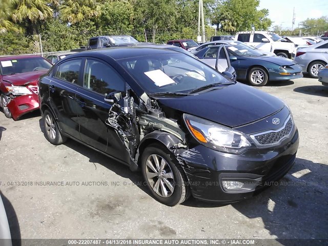 KNADN4A38C6092430 - 2012 KIA RIO EX/SX BLACK photo 6