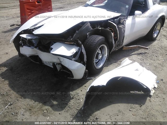 1Z87L8S409735 - 1978 CHEV CORVETTE  WHITE photo 6