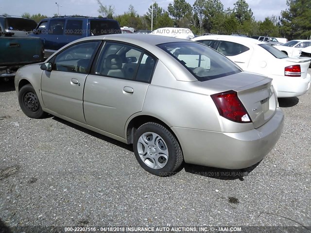 1G8AJ52F14Z126749 - 2004 SATURN ION LEVEL 2 GOLD photo 3