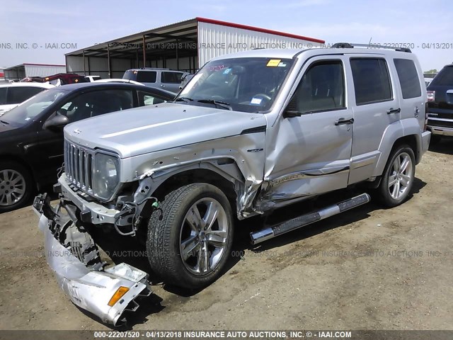 1C4PJLFK6CW166627 - 2012 JEEP LIBERTY JET SILVER photo 2