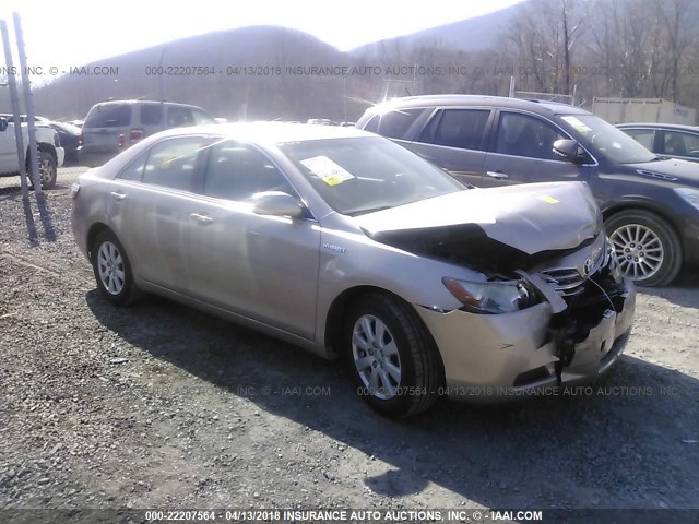 JTNBB46KX73006721 - 2007 TOYOTA CAMRY NEW GENERAT HYBRID GOLD photo 1