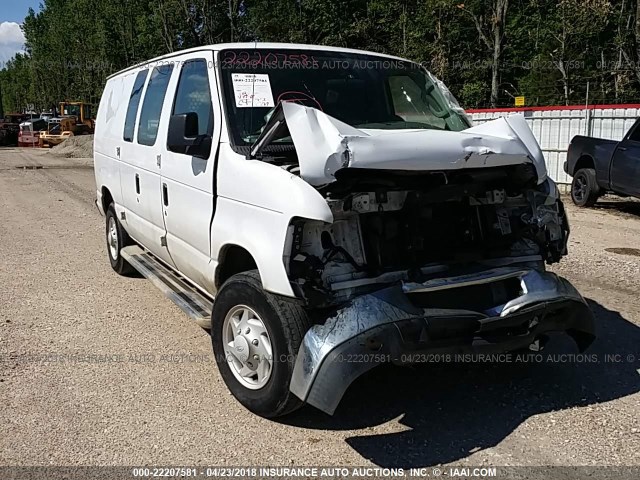 1FTNE24WX8DA86651 - 2008 FORD ECONOLINE E250 VAN WHITE photo 1