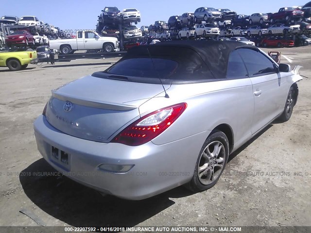 4T1FA38P28U152517 - 2008 TOYOTA CAMRY SOLARA SE/SLE/SPORT SILVER photo 4