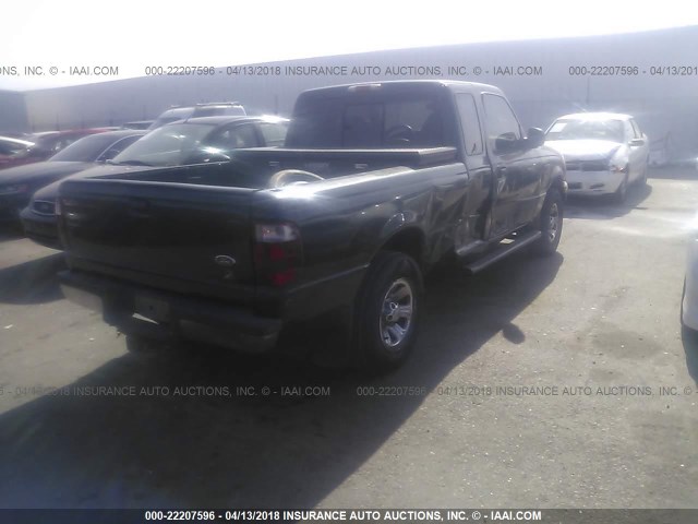 1FTYR14V22PB64140 - 2002 FORD RANGER SUPER CAB GREEN photo 4