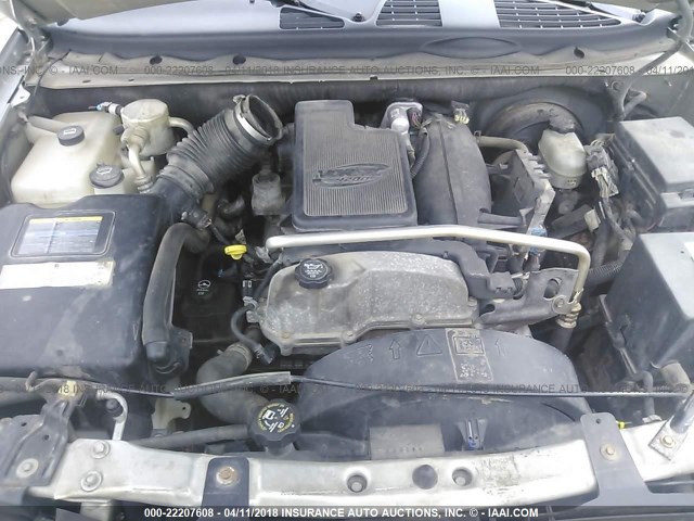 1GNDT13S762129286 - 2006 CHEVROLET TRAILBLAZER LS/LT SILVER photo 10