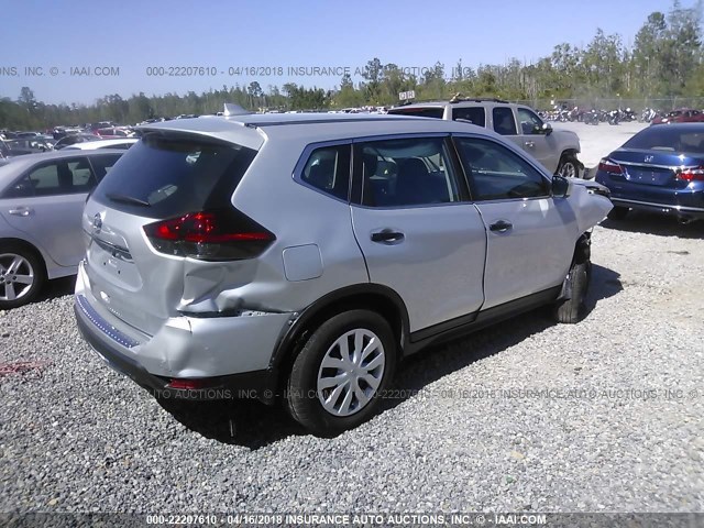 5N1AT2MT8JC713719 - 2018 NISSAN ROGUE S/SL SILVER photo 4