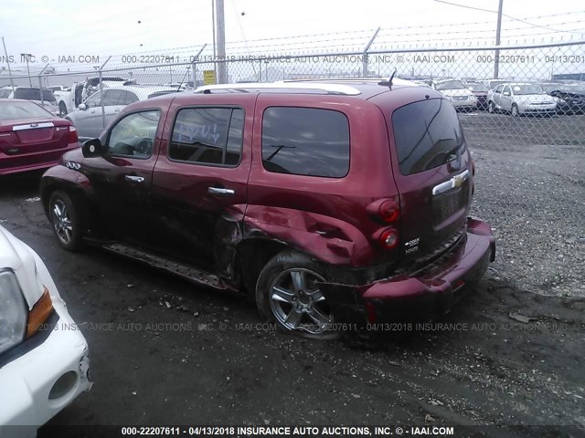 3GNCA23D68S674752 - 2008 CHEVROLET HHR LT RED photo 3