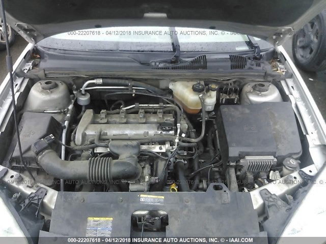 1G1ZS58F77F110776 - 2007 CHEVROLET MALIBU LS ვერცხლისფერი ფოტო 10