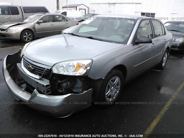 1G1ZS58F77F110776 - 2007 CHEVROLET MALIBU LS ვერცხლისფერი ფოტო 2