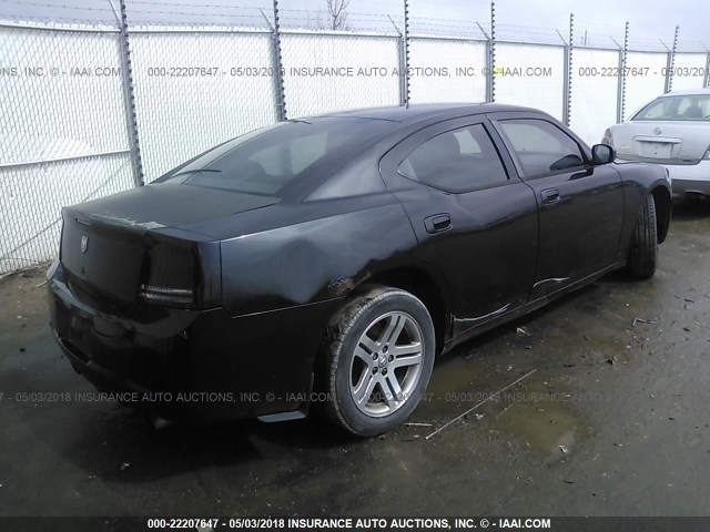 2B3KA43G86H302065 - 2006 DODGE CHARGER SE/SXT BLACK photo 4