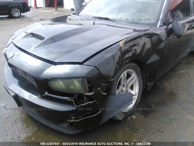 2B3KA43G86H302065 - 2006 DODGE CHARGER SE/SXT BLACK photo 6