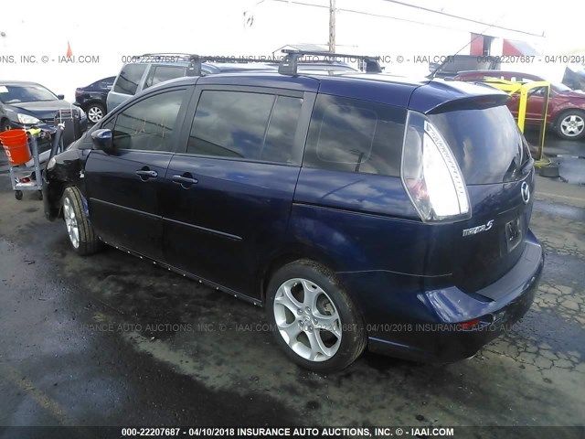 JM1CR29L190345563 - 2009 MAZDA 5 Dark Blue photo 3