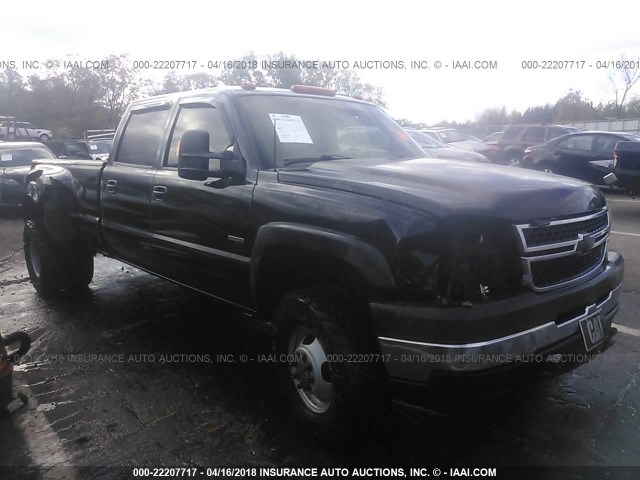 1GCJK33216F106377 - 2006 CHEVROLET SILVERADO K3500 BLACK photo 1