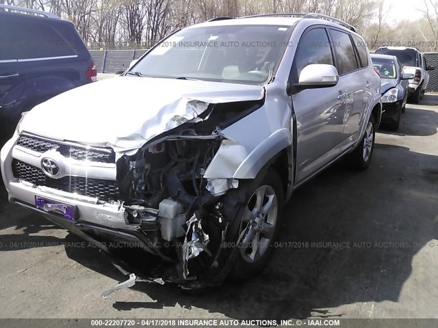 2T3DF4DV3BW092281 - 2011 TOYOTA RAV4 LIMITED SILVER photo 2