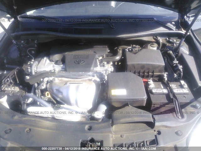4T1BF1FK5HU369555 - 2017 TOYOTA CAMRY LE/XLE/SE/XSE BLACK photo 10