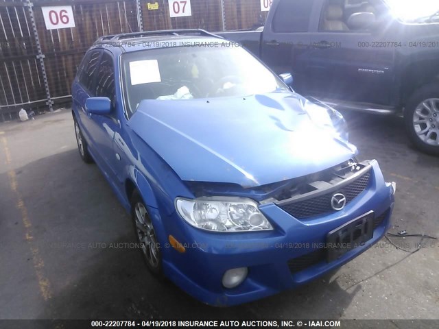 JM1BJ246531159286 - 2003 MAZDA PROTEGE PR5 BLUE photo 1