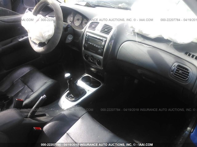 JM1BJ246531159286 - 2003 MAZDA PROTEGE PR5 蓝色 照片 5