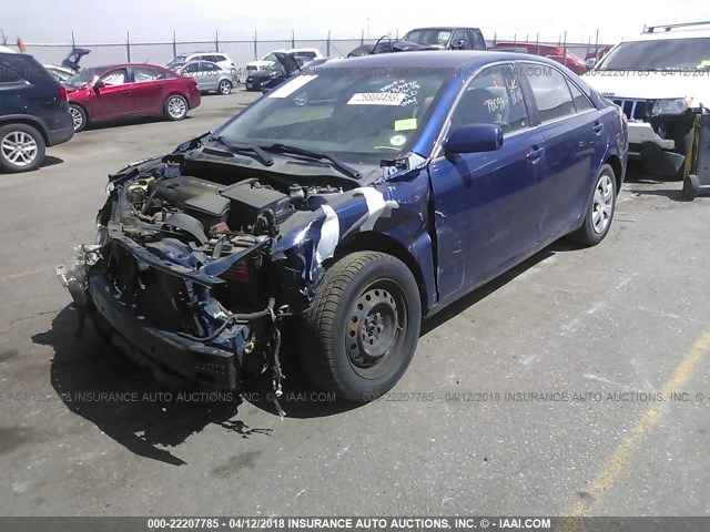 4T1BE46K89U309355 - 2009 TOYOTA CAMRY SE/LE/XLE BLUE photo 2